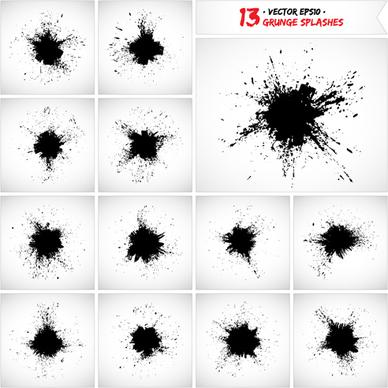 vector grunge blots design