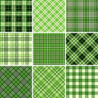 plaid fabric patterns seamless vector