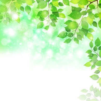 natural green halation background art