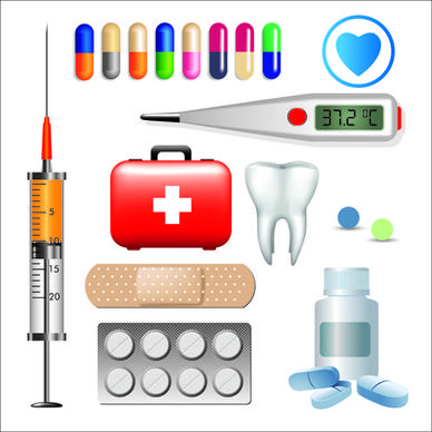 creative design medical tool vector