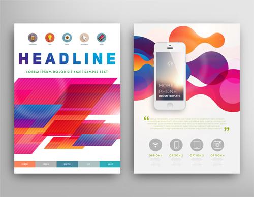 vector cover brochure headline design