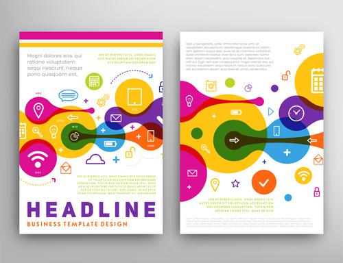 vector cover brochure headline design