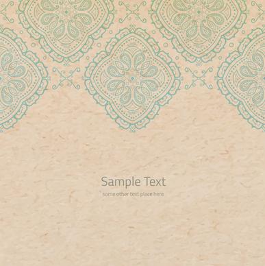 old paper with floral background vector set