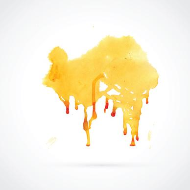 watercolor grunge effect vector