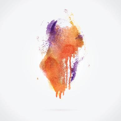 watercolor grunge effect vector