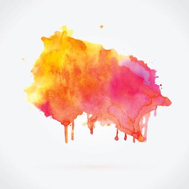 watercolor grunge effect vector