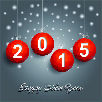 geometric shapes ball15 new year background art