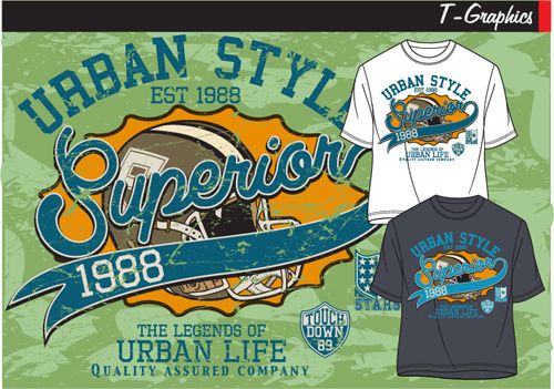 vintage style graphics t shirt design vector