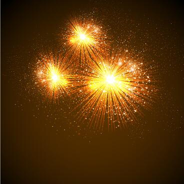 holiday multicolor firework background vector