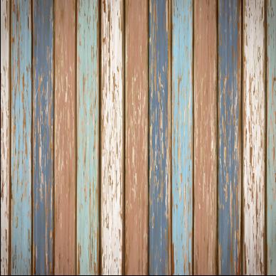 old wooden board textured vector background