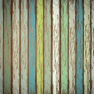 old wooden board textured vector background