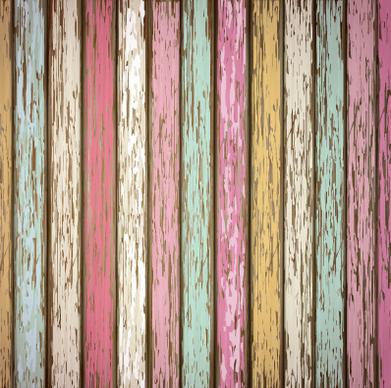 old wooden board textured vector background