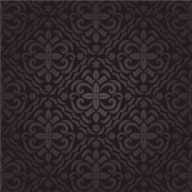 vintage style patterns ornate floral vector