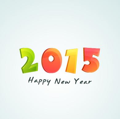 2015 new year theme vector