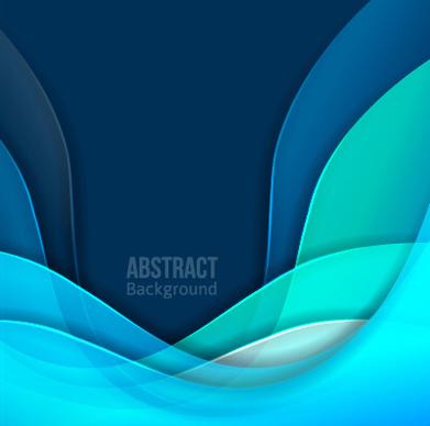 flowing lines waves colored background vector