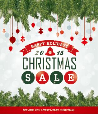 big sale christmas creative background vector