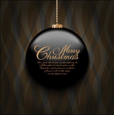 set of christmas ball creative vector design