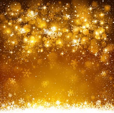 golden snowflake christmas shiny background