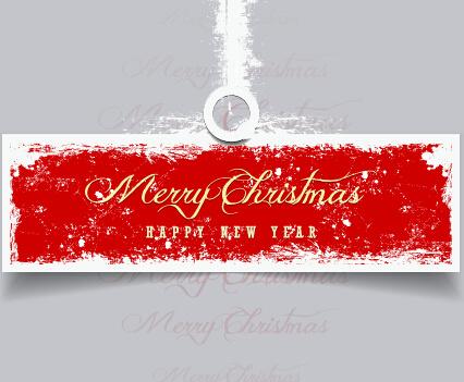 2015 christmas and new year grunge banner