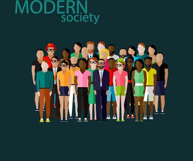 community people vector template design