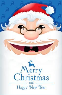 santa christmas and new year cute vector