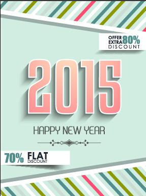 2015 christmas discount big sale poster vectors