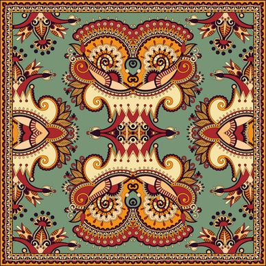 ethnic decorative pattern floral vector