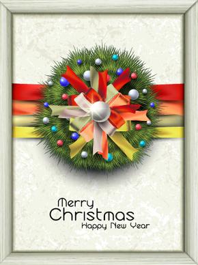 creative christmas frame background vector design