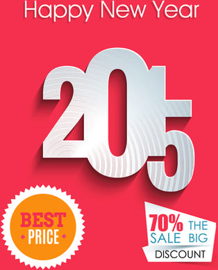 2015 christmas discount big sale poster vectors