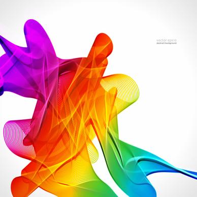 silk dynamic colorful background art vector