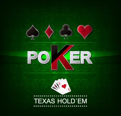 luxury poker poster cover vector