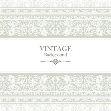 vintage background ornate floral vector