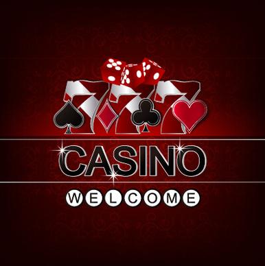 casino poster cover vector