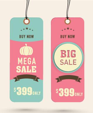 2015 christmas cardboard discount tags vector