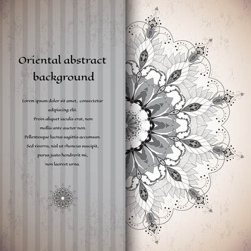 oriental abstract background vector