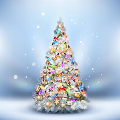 beautiful christmas tree15 background vector