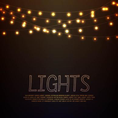 festival hanging lights vector background art