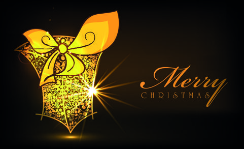 luxyry golden15 christmas baubles vector background