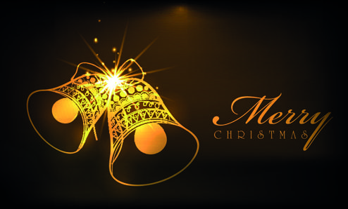 luxyry golden15 christmas baubles vector background