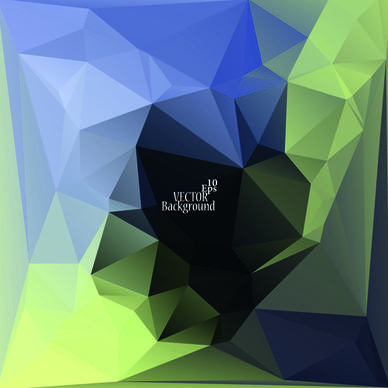 polygonal geometric dark background vector