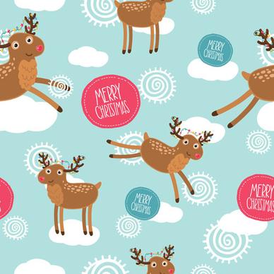 christmas cute deer vector