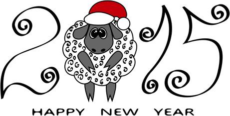 new year15 sheep background graphics