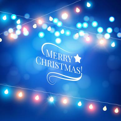 beautiful christmas light background vector