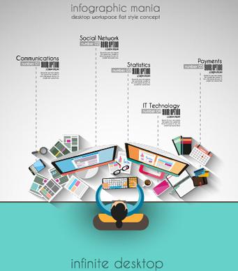 team teamwork business template vector set