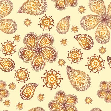 beautiful floral seamless pattern vector