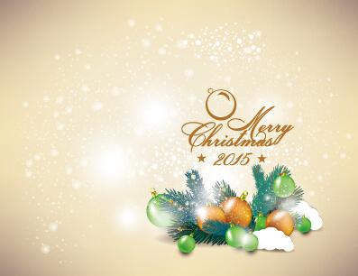 elegant christmas colored baubles background art