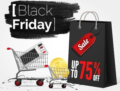 black friday sale background creative vector