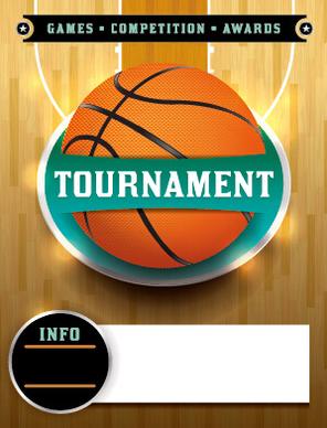 vector poster sports tournament design set