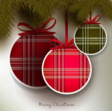 vector xmas with new year art background set