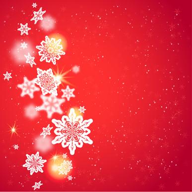 red style christmas shiny greeting card vector